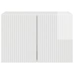 Casa si Gradina - Mobilier - Comode si corpuri - Comode - Dulap TV de perete Alb lucios 59,5 x 31 x 40 cm Lemn compozit - Infinity.ro