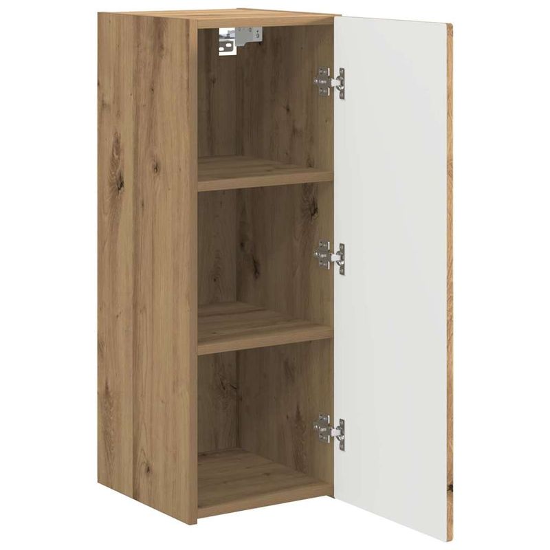 Casa si Gradina - Mobilier - Comode si corpuri - Comode - Dulap TV de perete 2 pcs Stejar artizanal 30 x 31 x 80 cm - Infinity.ro