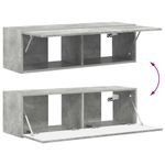 Casa si Gradina - Mobilier - Comode si corpuri - Comode - Dulap TV de perete 2 pcs Beton 60 x 31 x 29.5 cm Lemn compozit - Infinity.ro