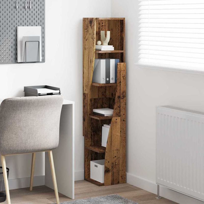 Casa si Gradina - Mobilier - Dulapuri si sifoniere - Dulapuri - Dulap de colt Alb 27,5x27x140cm Lemn compozit - Infinity.ro