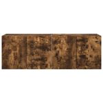 Casa si Gradina - Mobilier - Comode si corpuri - Comode - Dulap TV de perete 2 pcs Stejar fumuriu 59,5 x 31 x 40 cm - Infinity.ro