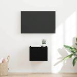 Casa si Gradina - Mobilier - Comode si corpuri - Comode - Dulap TV de perete Negru 60 x 31 x 29.5 cm Lemn compozit - Infinity.ro