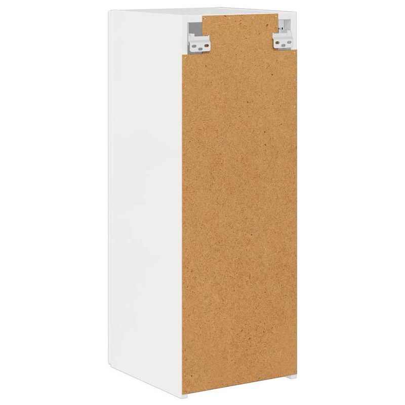 Casa si Gradina - Mobilier - Comode si corpuri - Comode - Dulap TV de perete Pe perete 2 pcs Alb Lucios 30 x 31 x 80 cm - Infinity.ro