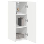Casa si Gradina - Mobilier - Comode si corpuri - Comode - Dulap TV de perete Pe perete 2 pcs Alb Lucios 30 x 31 x 80 cm - Infinity.ro