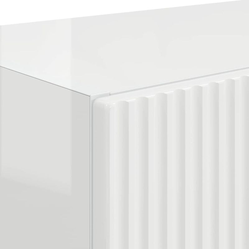 Casa si Gradina - Mobilier - Comode si corpuri - Comode - Dulap TV de perete Alb lucios 59,5 x 31 x 40 cm Lemn compozit - Infinity.ro