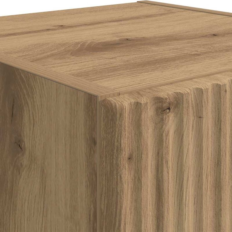 Casa si Gradina - Mobilier - Comode si corpuri - Comode - Dulap TV de perete 2 pcs Stejar artizanal 30 x 31 x 80 cm - Infinity.ro
