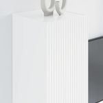 Casa si Gradina - Mobilier - Comode si corpuri - Comode - Dulap TV de perete Pe perete 2 pcs Alb Lucios 30 x 31 x 80 cm - Infinity.ro