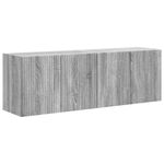 Casa si Gradina - Mobilier - Comode si corpuri - Comode - Dulap TV de perete Pe perete 2 pcs Gri Sonoma 59,5 x 31 x 40 cm - Infinity.ro