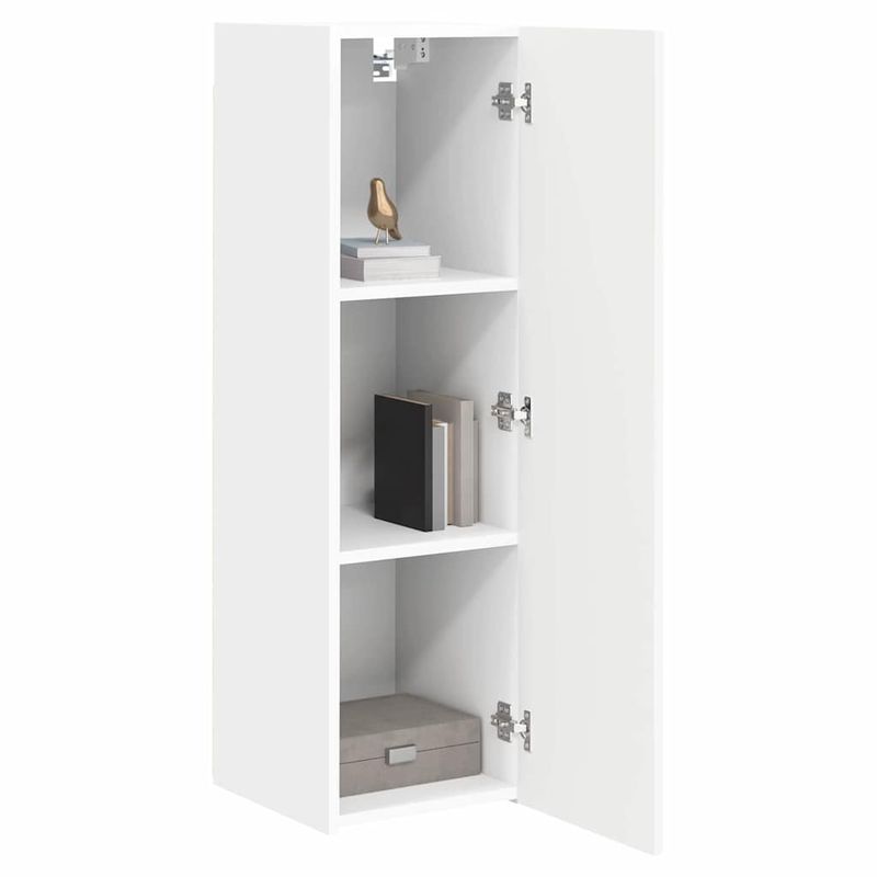 Casa si Gradina - Mobilier - Comode si corpuri - Comode - Dulap TV de perete Pe perete Alb 30 x 31 x 100 cm Lemn compozit - Infinity.ro