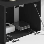 Casa si Gradina - Mobilier - Comode si corpuri - Comode - Dulap TV de perete Negru 60 x 31 x 29.5 cm Lemn compozit - Infinity.ro