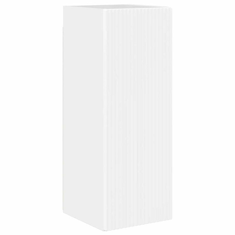 Casa si Gradina - Mobilier - Comode si corpuri - Comode - Dulap TV de perete Pe perete 2 pcs Alb Lucios 30 x 31 x 80 cm - Infinity.ro