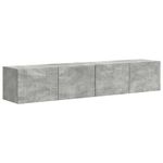 Casa si Gradina - Mobilier - Comode si corpuri - Comode - Dulap TV de perete 2 pcs Beton 60 x 31 x 29.5 cm Lemn compozit - Infinity.ro