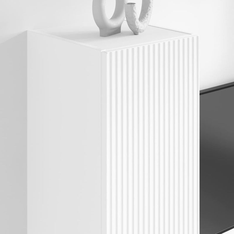 Casa si Gradina - Mobilier - Comode si corpuri - Comode - Dulap TV de perete Pe perete Alb 30 x 31 x 100 cm Lemn compozit - Infinity.ro