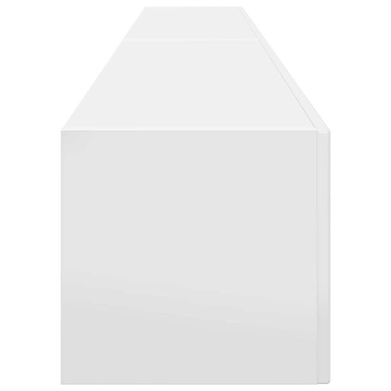 Casa si Gradina - Mobilier - Comode si corpuri - Comode - Dulap TV de perete Pe perete 2 pcs Alb Lucios 60 x 31 x 29.5 cm - Infinity.ro