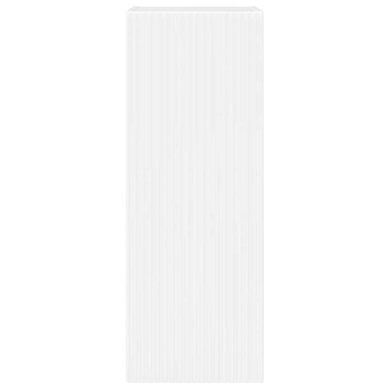 Casa si Gradina - Mobilier - Comode si corpuri - Comode - Dulap TV de perete Pe perete 2 pcs Alb Lucios 30 x 31 x 80 cm - Infinity.ro