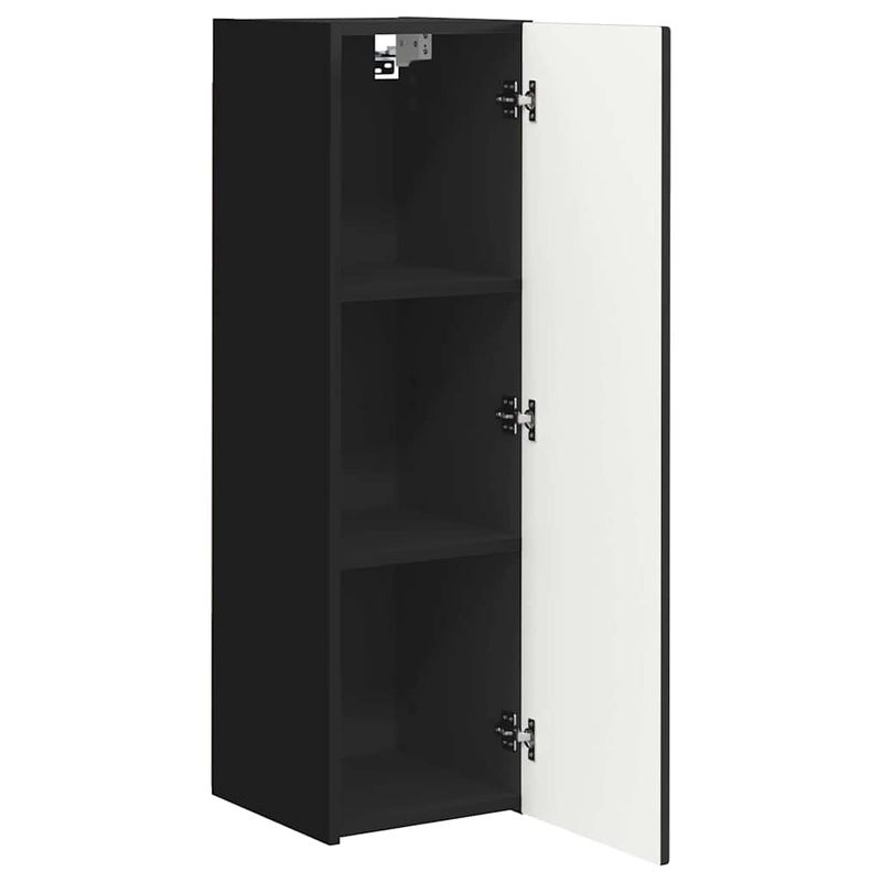 Casa si Gradina - Mobilier - Comode si corpuri - Comode - Dulap TV de perete Negru 30 x 31 x 100 cm Lemn compozit - Infinity.ro