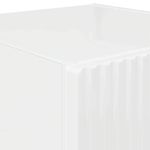 Casa si Gradina - Mobilier - Comode si corpuri - Comode - Dulap TV de perete Pe perete 2 pcs Alb Lucios 30 x 31 x 80 cm - Infinity.ro