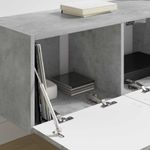 Casa si Gradina - Mobilier - Comode si corpuri - Comode - Dulap TV de perete 2 pcs Beton 60 x 31 x 29.5 cm Lemn compozit - Infinity.ro