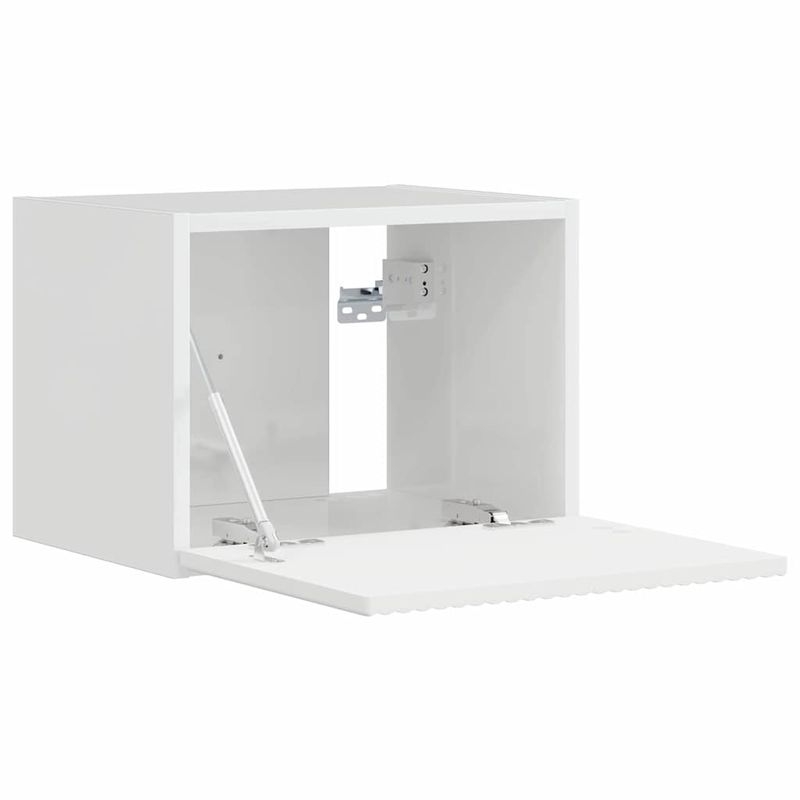 Casa si Gradina - Mobilier - Comode si corpuri - Comode - Dulap TV de perete Alb Lucios 60 x 31 x 29.5 cm Lemn compozit - Infinity.ro