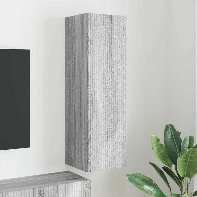 Casa si Gradina - Mobilier - Comode si corpuri - Comode - Dulap TV de perete Gri Sonoma 30 x 31 x 100 cm Lemn compozit - Infinity.ro