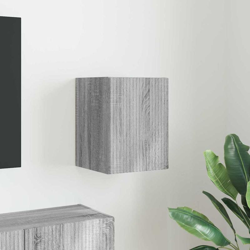 Casa si Gradina - Mobilier - Comode si corpuri - Comode - Dulap TV de perete Gri Sonoma 30 x 31 x 40 cm Lemn compozit - Infinity.ro