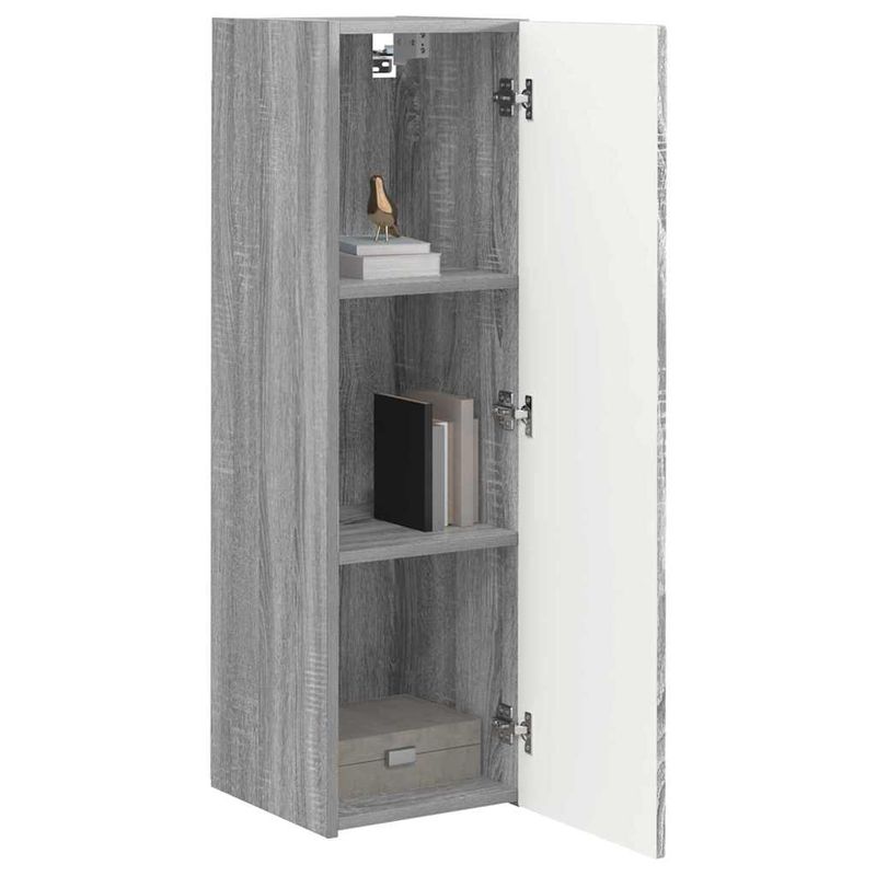 Casa si Gradina - Mobilier - Comode si corpuri - Comode - Dulap TV de perete Gri Sonoma 30 x 31 x 100 cm Lemn compozit - Infinity.ro