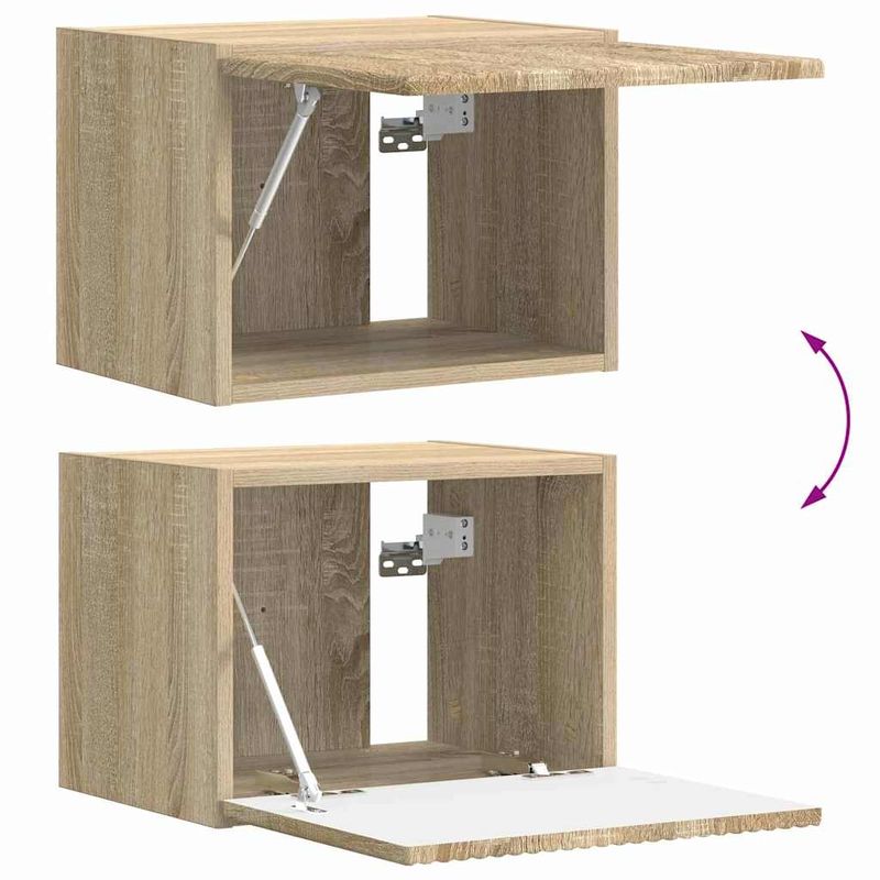 Casa si Gradina - Mobilier - Comode si corpuri - Comode - Dulap TV de perete 2 pcs Sonoma 60 x 31 x 29.5 cm Lemn compozit - Infinity.ro