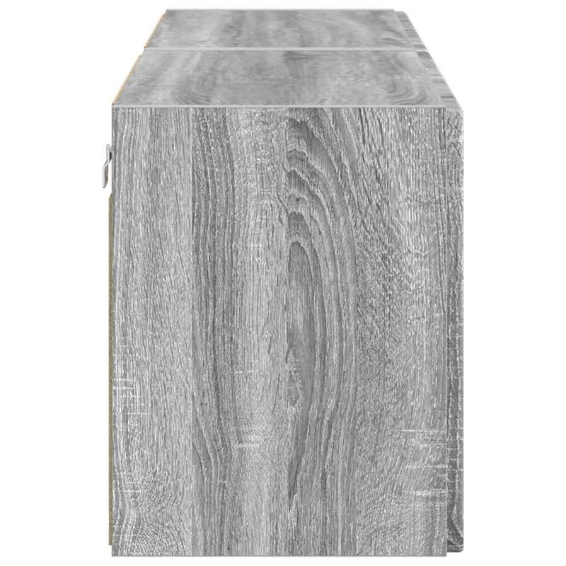 Casa si Gradina - Mobilier - Comode si corpuri - Comode - Dulap TV de perete Pe perete 2 pcs Gri Sonoma 59,5 x 31 x 40 cm - Infinity.ro
