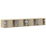 Casa si Gradina - Mobilier - Comode si corpuri - Comode - Dulap TV de perete 2 pcs Sonoma 60 x 31 x 29.5 cm Lemn compozit - Infinity.ro