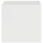 Casa si Gradina - Mobilier - Comode si corpuri - Comode - Dulap TV de perete Alb Lucios 60 x 31 x 29.5 cm Lemn compozit - Infinity.ro