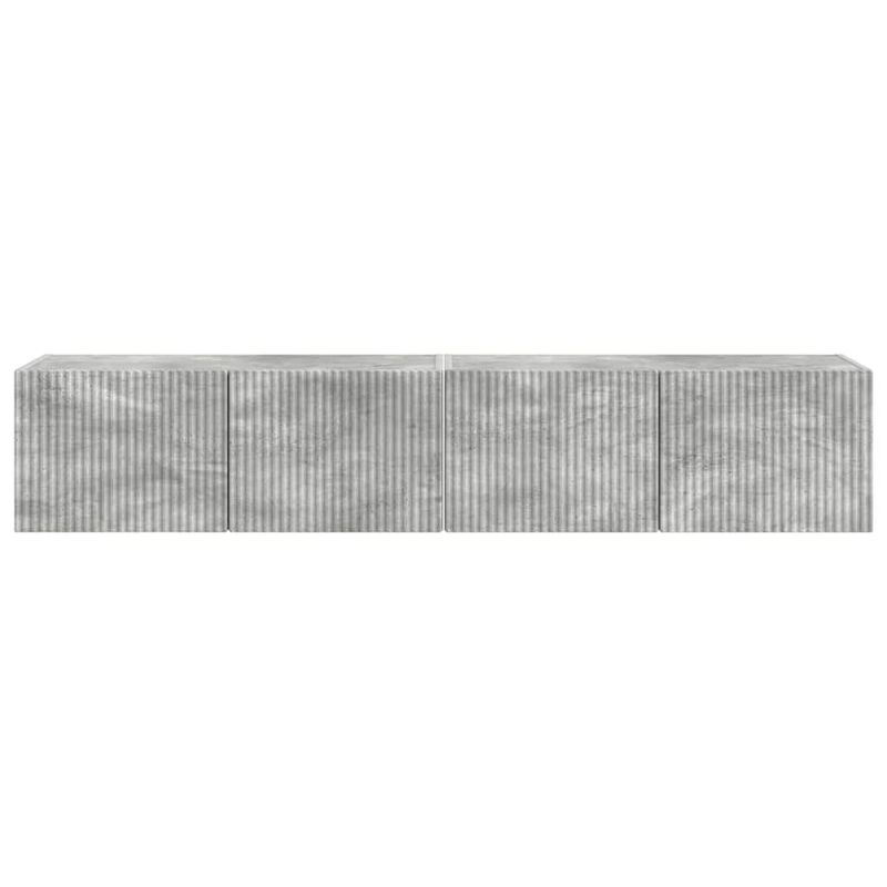 Casa si Gradina - Mobilier - Comode si corpuri - Comode - Dulap TV de perete 2 pcs Beton 60 x 31 x 29.5 cm Lemn compozit - Infinity.ro