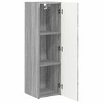 Casa si Gradina - Mobilier - Comode si corpuri - Comode - Dulap TV de perete Gri Sonoma 30 x 31 x 100 cm Lemn compozit - Infinity.ro