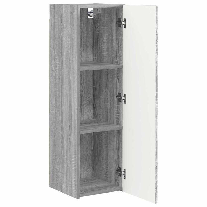 Casa si Gradina - Mobilier - Comode si corpuri - Comode - Dulap TV de perete Gri Sonoma 30 x 31 x 100 cm Lemn compozit - Infinity.ro