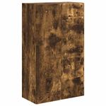 Casa si Gradina - Mobilier - Comode si corpuri - Comode - Dulap TV de perete Pe perete Stejar fumuriu 59,5 x 31 x 100 cm - Infinity.ro