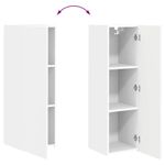 Casa si Gradina - Mobilier - Comode si corpuri - Comode - Dulap TV de perete Pe perete Alb 30 x 31 x 100 cm Lemn compozit - Infinity.ro