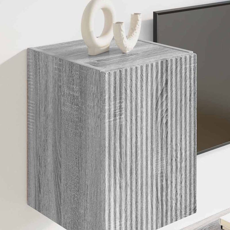 Casa si Gradina - Mobilier - Comode si corpuri - Comode - Dulap TV de perete Gri Sonoma 30 x 31 x 40 cm Lemn compozit - Infinity.ro