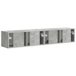 Casa si Gradina - Mobilier - Comode si corpuri - Comode - Dulap TV de perete 2 pcs Beton 60 x 31 x 29.5 cm Lemn compozit - Infinity.ro