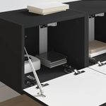 Casa si Gradina - Mobilier - Comode si corpuri - Comode - Dulap TV de perete 2 pcs Negru 60 x 31 x 29.5 cm Lemn compozit - Infinity.ro