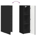 Casa si Gradina - Mobilier - Comode si corpuri - Comode - Dulap TV de perete Negru 30 x 31 x 100 cm Lemn compozit - Infinity.ro