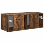 Casa si Gradina - Mobilier - Comode si corpuri - Comode - Dulap TV de perete Pe perete Stejar fumuriu 60 x 31 x 29.5 cm - Infinity.ro