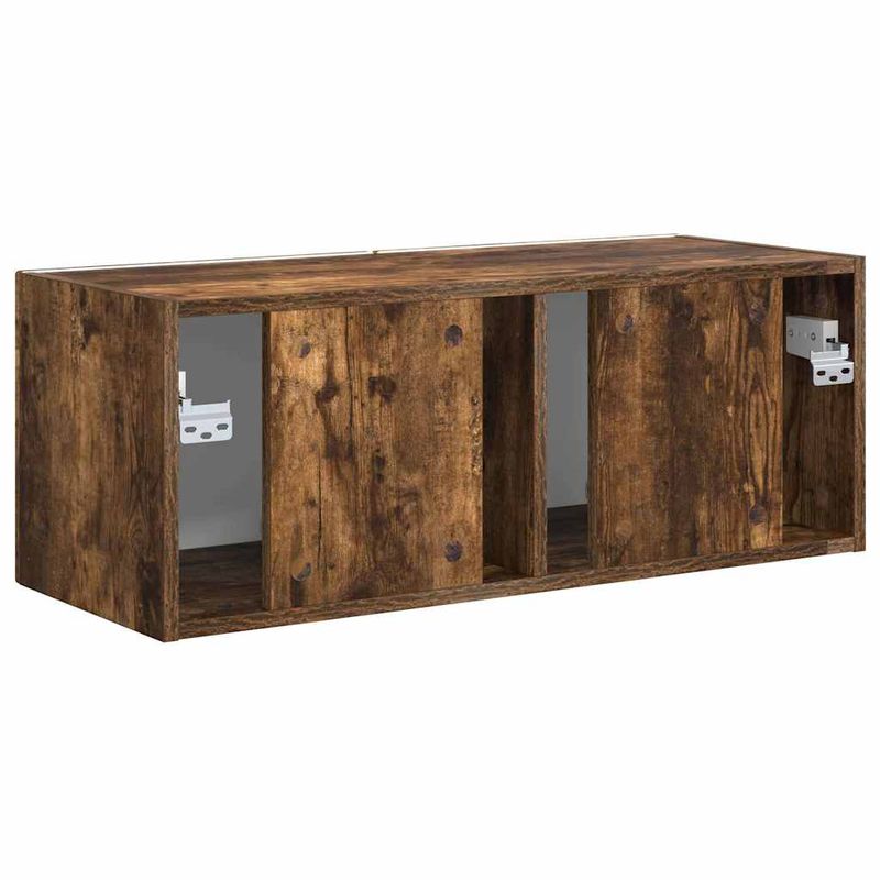 Casa si Gradina - Mobilier - Comode si corpuri - Comode - Dulap TV de perete Pe perete Stejar fumuriu 60 x 31 x 29.5 cm - Infinity.ro
