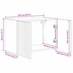 Casa si Gradina - Mobilier - Comode si corpuri - Comode - Dulap TV de perete Pe perete 2 pcs Gri Sonoma 59,5 x 31 x 40 cm - Infinity.ro