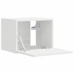 Casa si Gradina - Mobilier - Comode si corpuri - Comode - Dulap TV de perete Pe perete 2 pcs Alb Lucios 60 x 31 x 29.5 cm - Infinity.ro