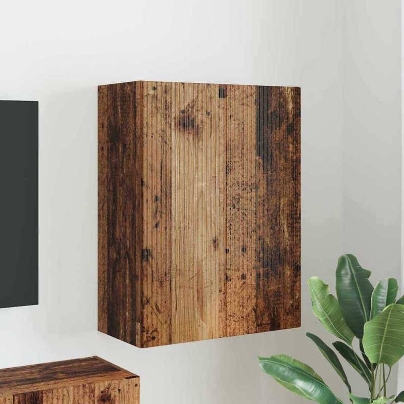 Casa si Gradina - Mobilier - Comode si corpuri - Comode - Dulap TV de perete Lemn Vechi 59,5 x 31 x 80 cm Lemn compozit - Infinity.ro