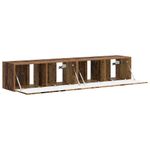 Casa si Gradina - Mobilier - Comode si corpuri - Comode - Dulap TV de perete Pe perete 2 pcs Lemn Vechi 60 x 31 x 29.5 cm - Infinity.ro