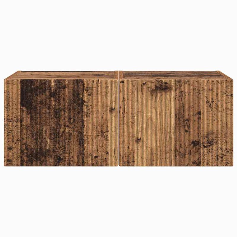 Casa si Gradina - Mobilier - Comode si corpuri - Comode - Dulap TV de perete Pe perete 2 pcs Lemn Vechi 60 x 31 x 29.5 cm - Infinity.ro