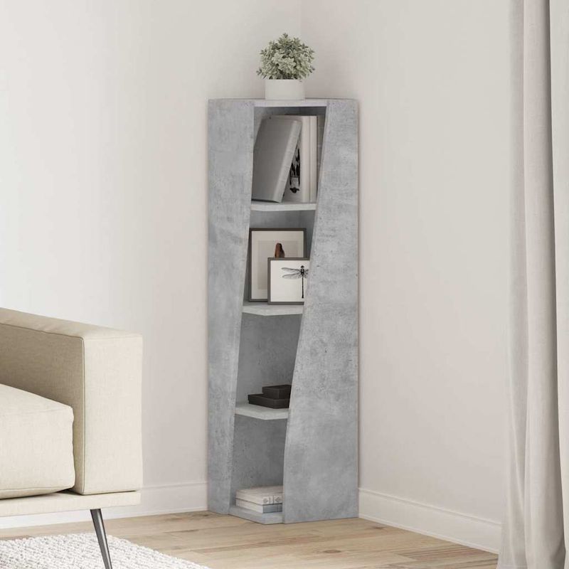 Casa si Gradina - Mobilier - Dulapuri si sifoniere - Dulapuri - Dulap de colt Alb 27,5x27x102cm Lemn compozit - Infinity.ro