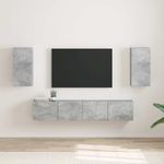 Casa si Gradina - Mobilier - Comode si corpuri - Comode - Dulap TV de perete 2 pcs Beton 30 x 31 x 60 cm Lemn compozit - Infinity.ro