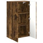 Casa si Gradina - Mobilier - Comode si corpuri - Comode - Dulap TV de perete Pe perete Stejar fumuriu 59,5 x 31 x 100 cm - Infinity.ro