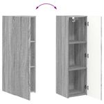 Casa si Gradina - Mobilier - Comode si corpuri - Comode - Dulap TV de perete Gri Sonoma 30 x 31 x 100 cm Lemn compozit - Infinity.ro